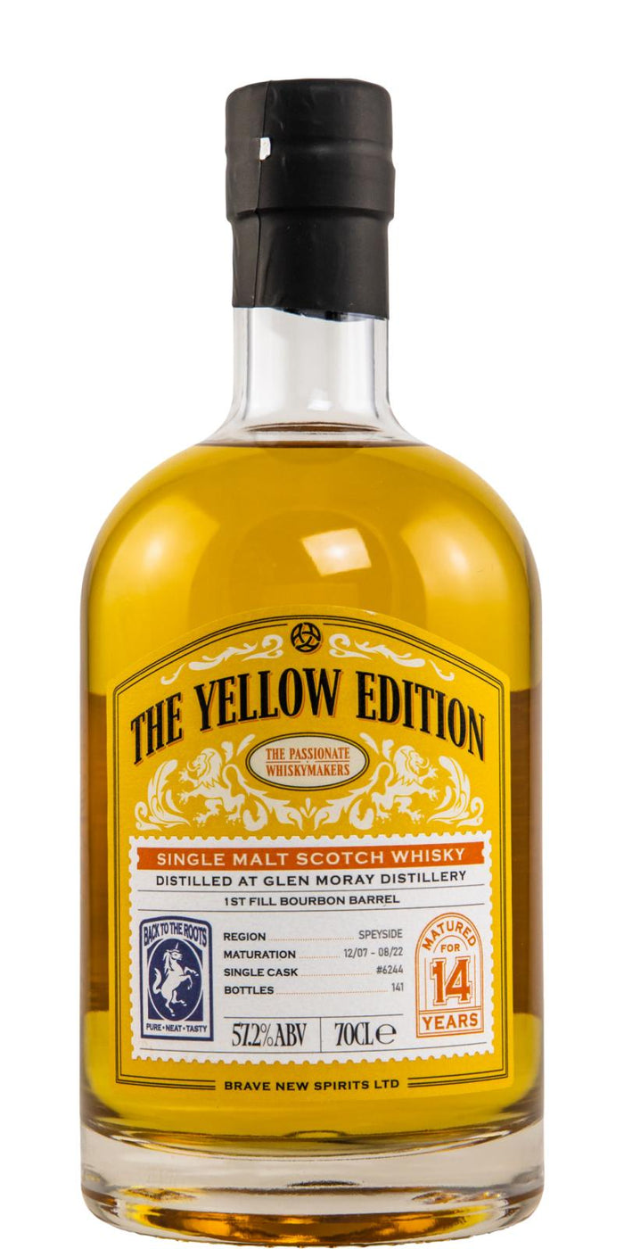 Glen Moray 2007 Brave New Spirits The Yellow Edition 14 Year Old Scotch Whisky | 700ML