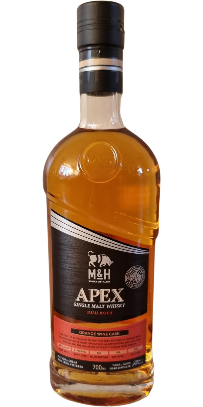 M&H 2018 - APEX Orange Wine Casks (3 Year Old) Single Malt Whisky at CaskCartel.com