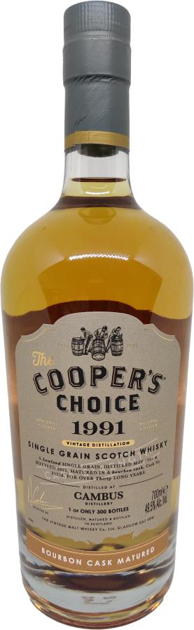 Cambus Cooper's Choice Single Grain 1991 30 Year Old Whisky | 700ML