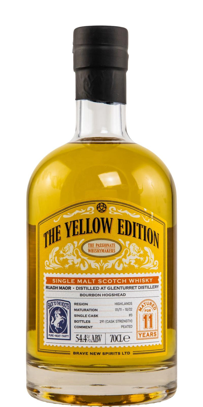 Ruadh Maor 2011 (Brave New Spirits) The Yellow Edition 11 Year Old 2022 Release (Cask #3) Single Malt Scotch Whisky | 700ML