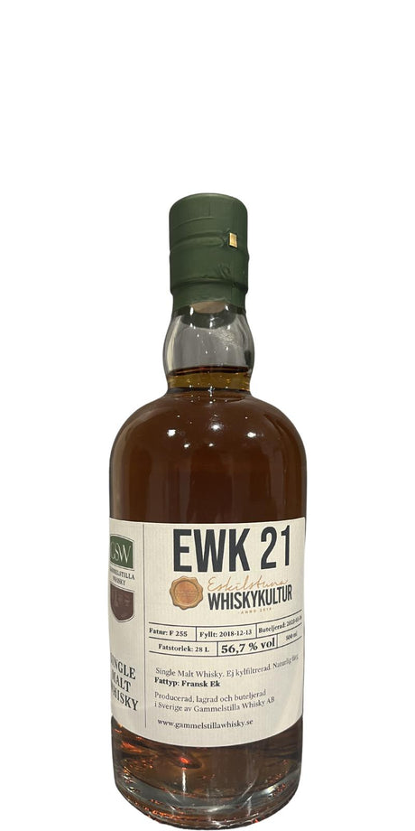 Gammelstilla 2018 Private Cask - EWK 21 Whisky | 500ML at CaskCartel.com