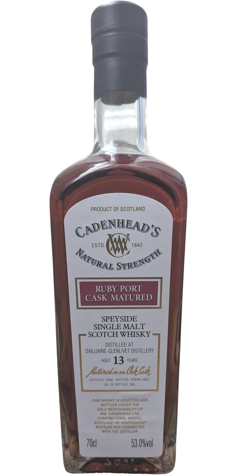 Dailuaine Glenlivet Cadenheads Authentic Collection 2009 13 Year Old Whisky | 700ML at CaskCartel.com