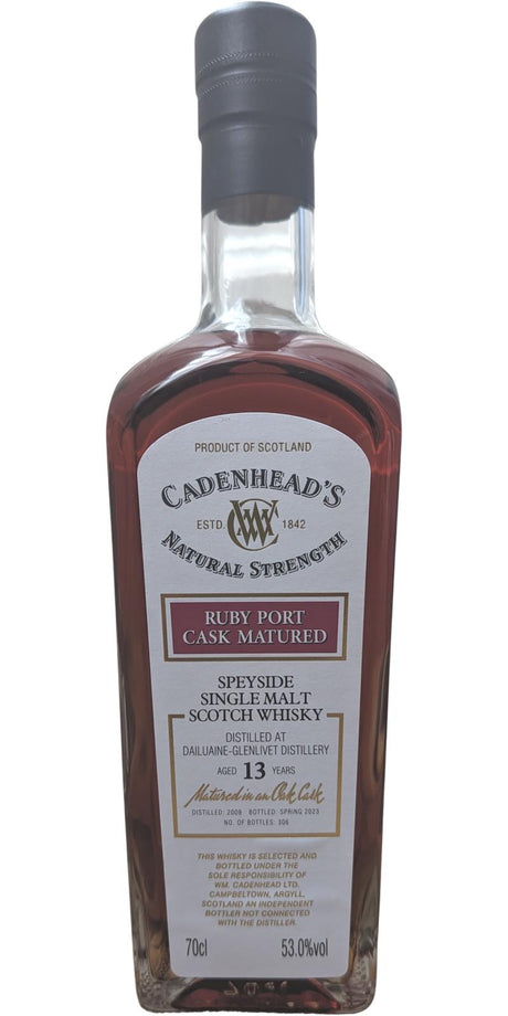 Dailuaine Glenlivet Cadenheads Authentic Collection 2009 13 Year Old Whisky | 700ML at CaskCartel.com