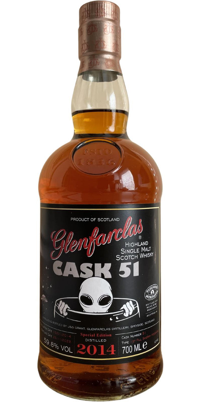 Glenfarclas 2014 Cask Strength 8 Year Old Single Malt Scotch Whisky | 700ML at CaskCartel.com