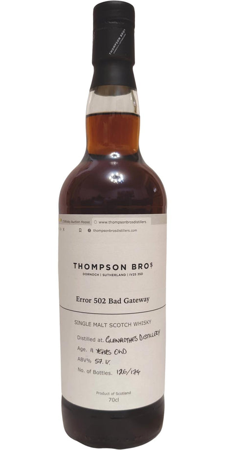 Glenrothes 2011 (Phil & Simon Thompson) Error 502 Series Scotch Whisky | 700ML at CaskCartel.com