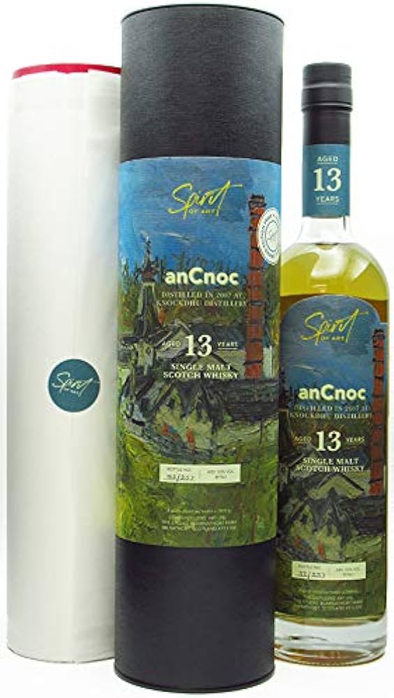 anCnoc Spirit of Art Including Signed Print Single Cask 13 Year Old Whisky | 700ML
