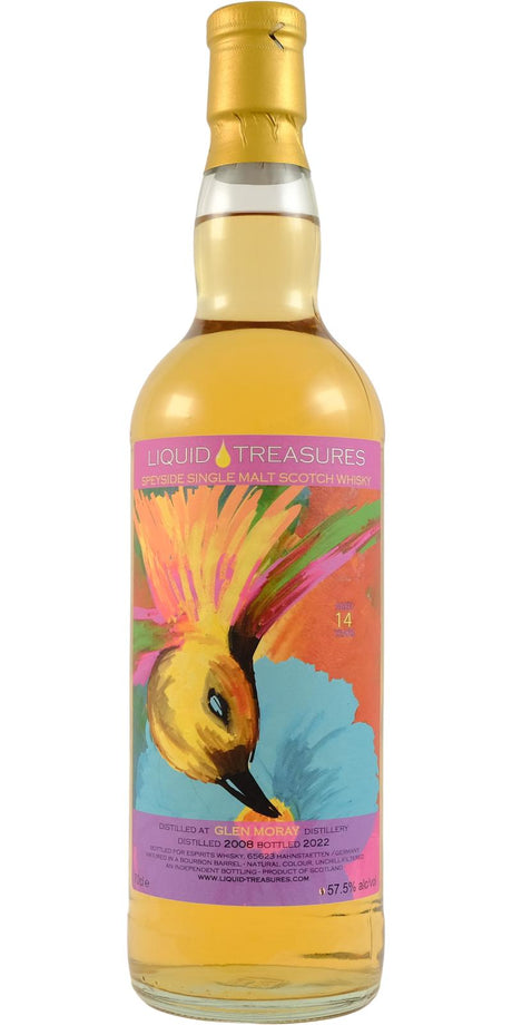 Glen Moray 2008 (Liquid Treasures) 14 Year Old 2022 Release Speyside Single Malt Scotch Whisky | 700ML at CaskCartel.com