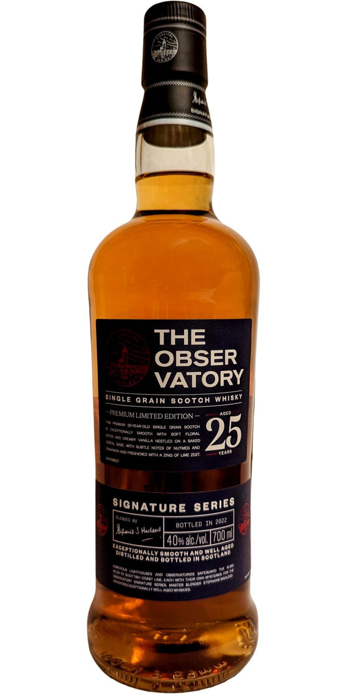 The Observatory 25 Year Old Signature Series Single Grain Scotch Whisky | 700ML