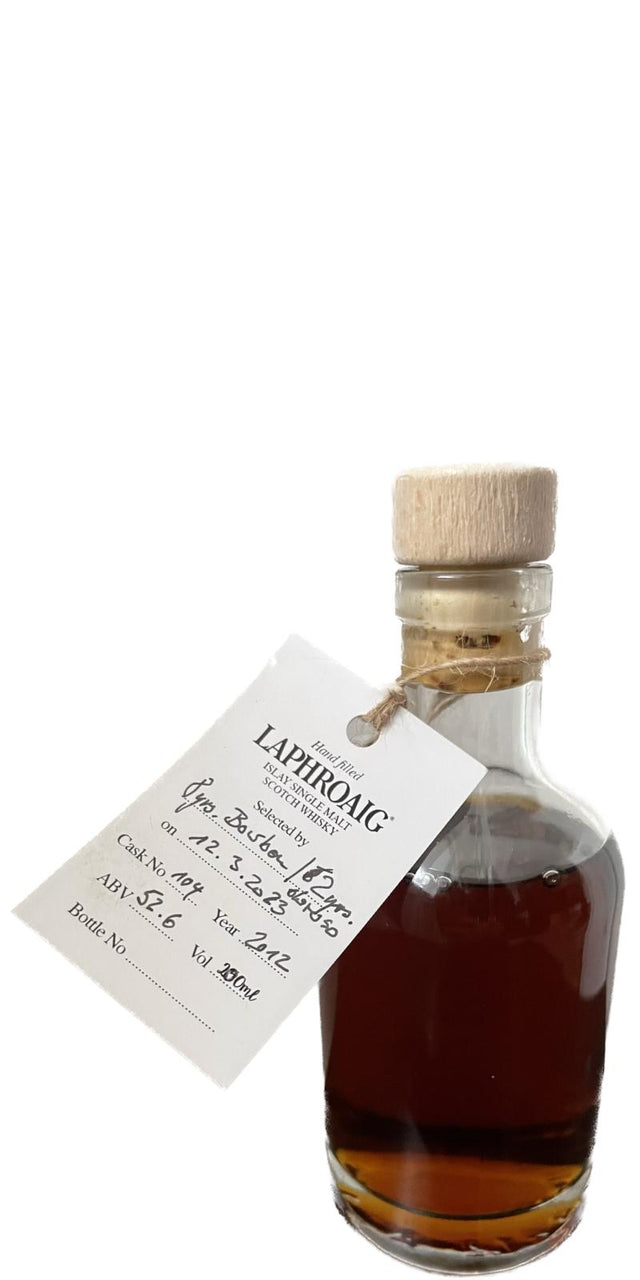 Laphroaig 2012 Handfilled 10 Year Old Single Malt Scotch Whisky | 200ML at CaskCartel.com