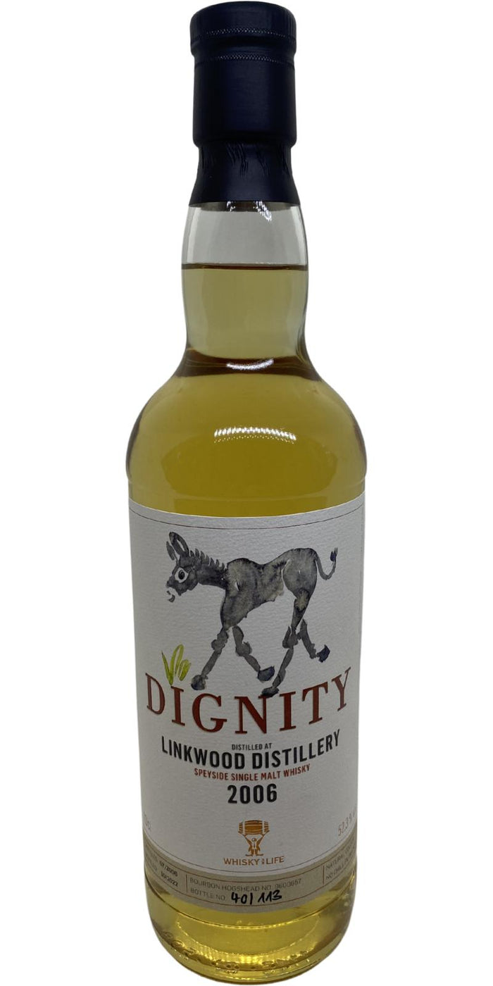Linkwood 2006 (Whisky for Life) Dignity 16 Year Old 2022 Release (Cask #9800657) Speyside Single Malt Whisky | 700ML