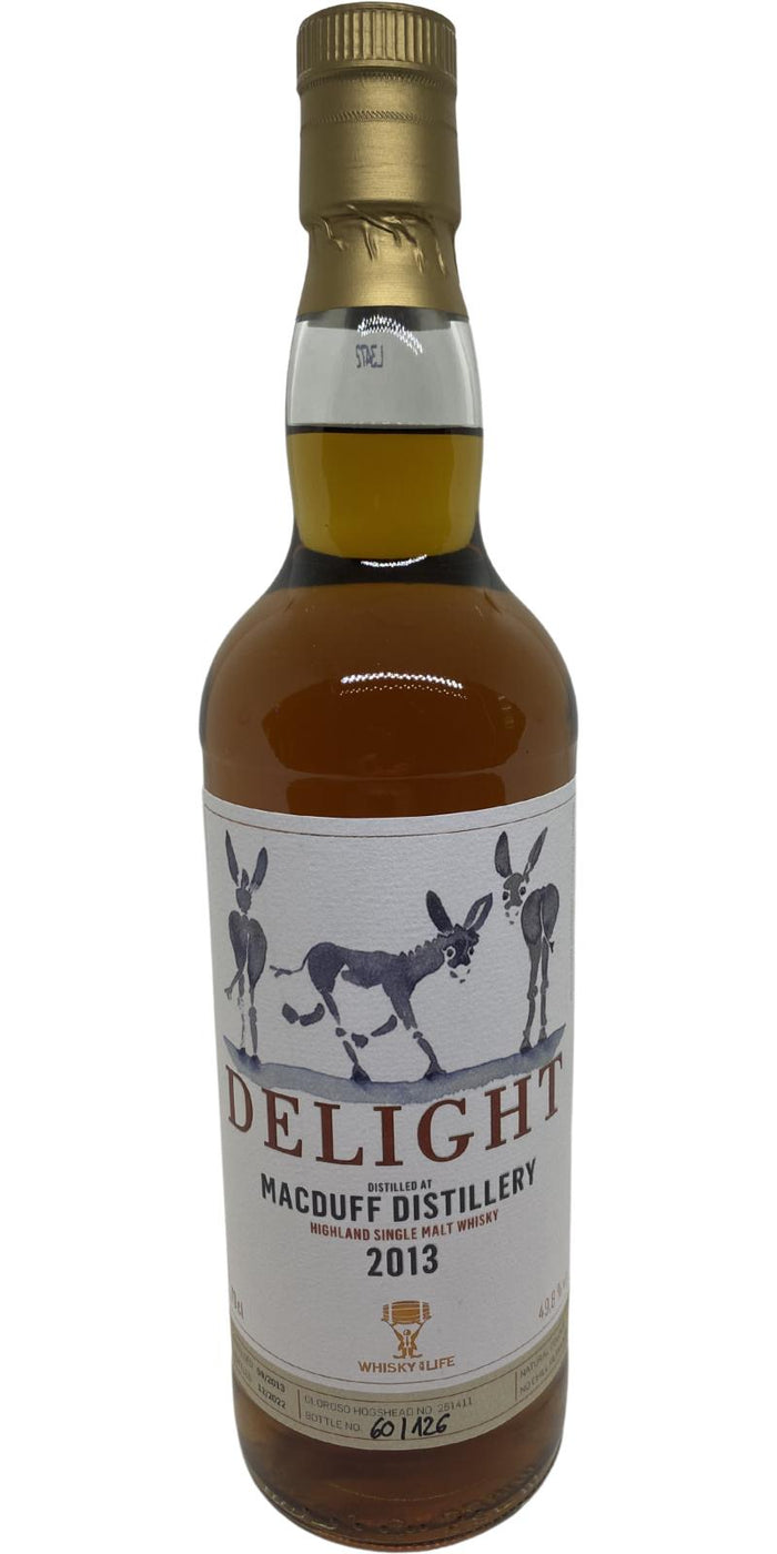 Macduff 2013 (Whisky for Life) Delight 9 Year Old 2022 Release (Cask #251411) Highland Single malt Whisky | 700ML