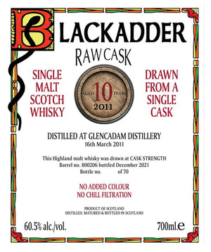 Glencadam 2011 BA Raw Cask 10 Year Old (2021) Release (Cask #800206) Scotch Whisky | 700ML at CaskCartel.com