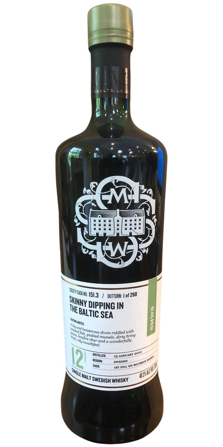 Mackmyra 2010 (The Scotch Malt Whisky Society) 151.3 Skinny dipping in Surströmming (12 Year Old) Single Malt Swedish Whisky at CaskCartel.com