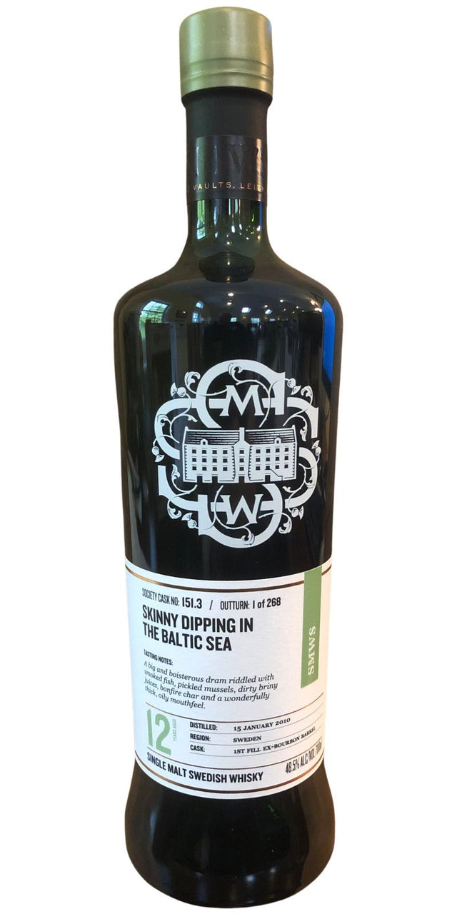 Mackmyra 2010 (The Scotch Malt Whisky Society) 151.3 Skinny dipping in Surströmming (12 Year Old) Single Malt Swedish Whisky at CaskCartel.com