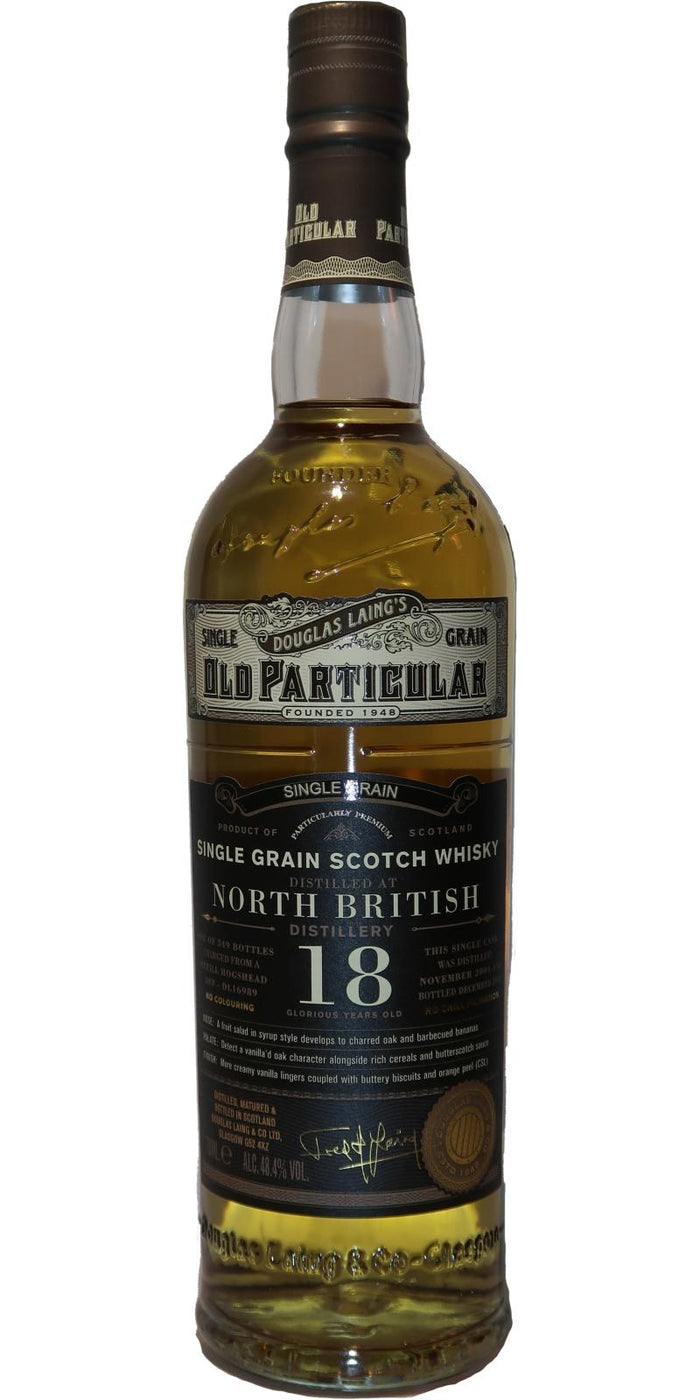 North British 2004 (Douglas Laing) Old Particular 18 Year Old 2022 Release (Cask #DL 16989) Single Grain Scotch Whisky | 700ML