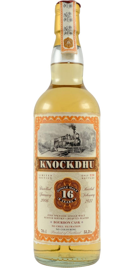 Knockdhu 2006 (Jack Wiebers Whisky World) Old Train Line (16 Year Old) Speside Single Malt Scotch Whisky | 700ML at CaskCartel.com