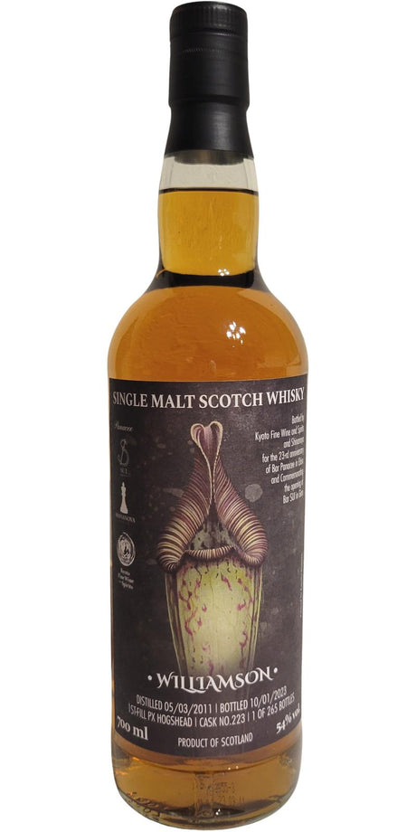 Williamson 2011 Bottled 2023 Single Malt Scotch Whisky | 700ML at CaskCartel.com
