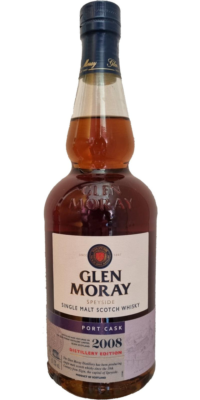 Glen Moray 2008 Distillery Edition Port Cask Scotch Whisky | 700ML at CaskCartel.com