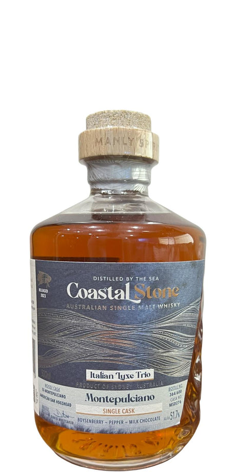 Costal Stone  Italian Luxe Trio Montepulciano Single Cask Whisky | 500ML at CaskCartel.com