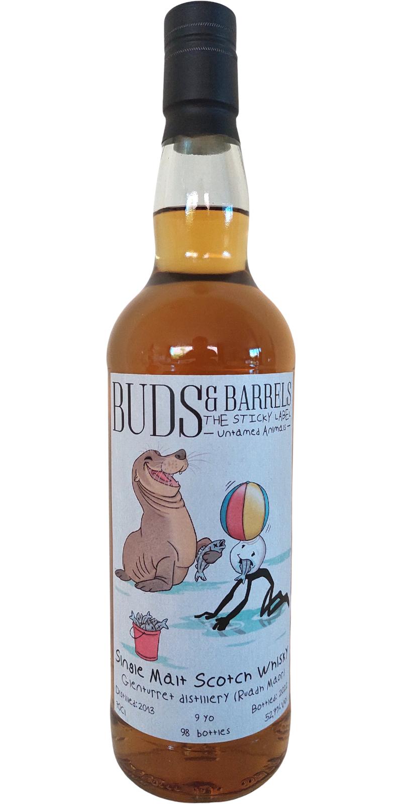 Ruadh Maor 2013 BuBa The Sticky Label- Untamed Animals 9 Year Old 2022 Release Single Malt Scotch Whisky | 700ML at CaskCartel.com