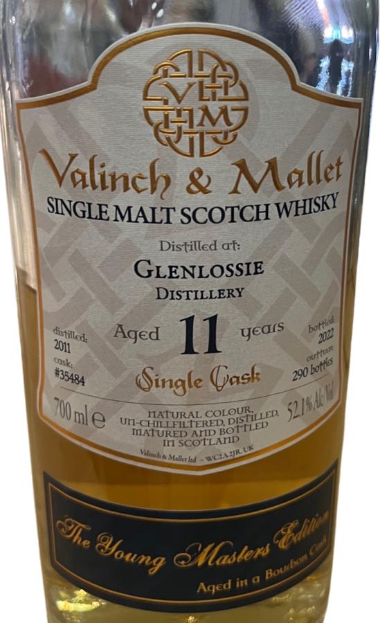 Glenlossie 2011 V&M 11 Year Old 2022 Release (Cask #35484) Single Malt Scotch Whisky | 700ML