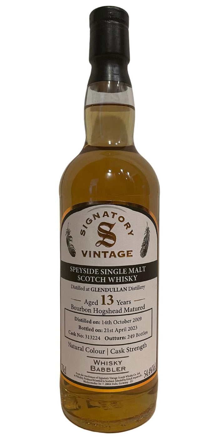 Glendullan 2009 (Signatory Vintage) Cask Strength 13 Year Old Scotch Whisky | 700ML