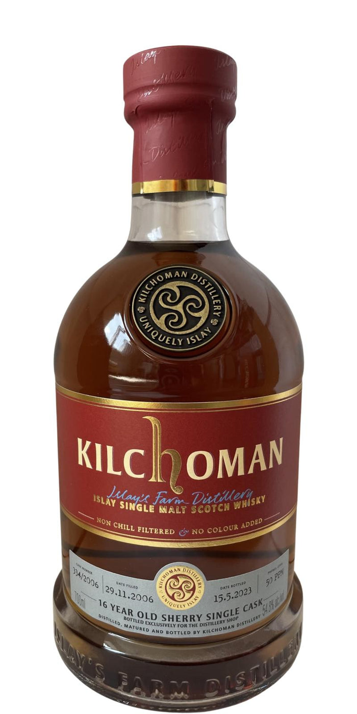 Kilchoman (2006) 16 Year Old Sherry Single Cask Scotch Whisky | 700ML
