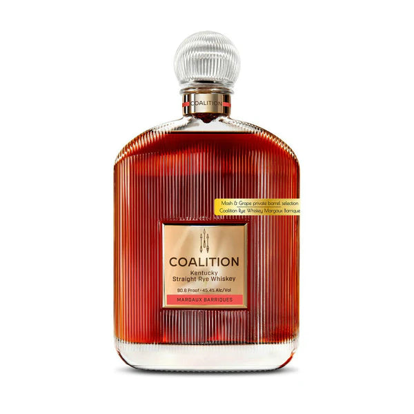 Coalition Rye x Mash&Grape Margaux Barriques Private Barrel | 750ML at CaskCartel.com