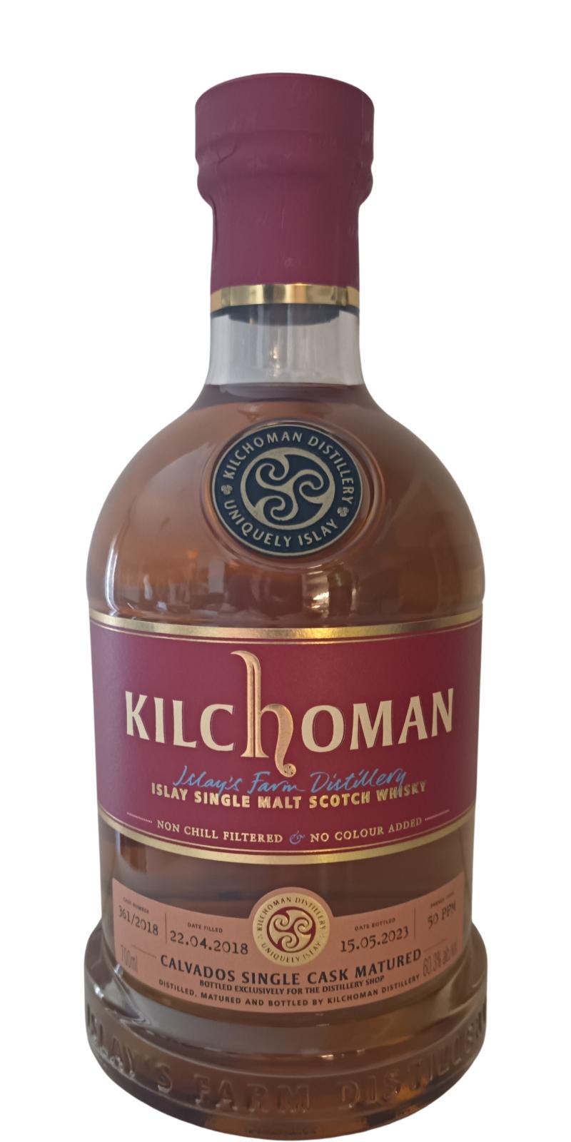 Kilchoman 2018 Calvados Single Cask Matured Scotch Whisky | 700ML at CaskCartel.com