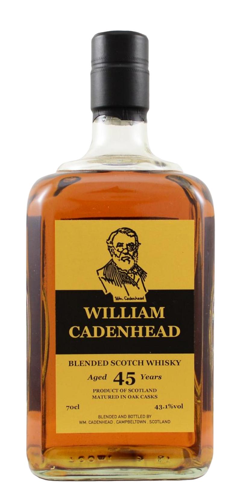 ウイスキー William Cadenhead 45 Years BlendedScotch BUY] William Cadenhead 1973 (Cadenhead's) Blended Scotch Whisky 45