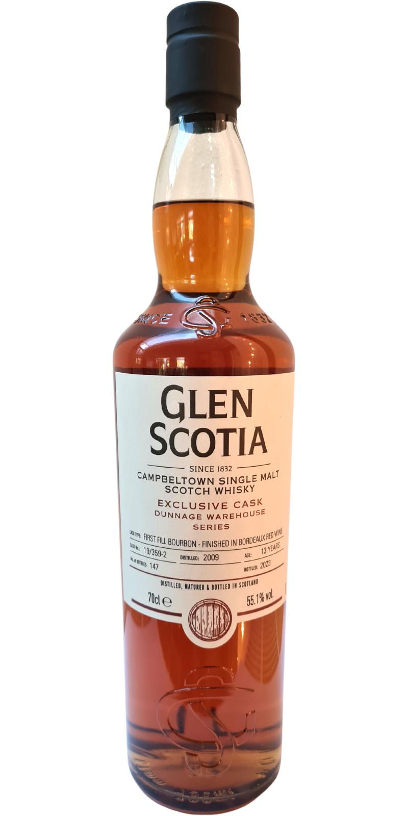 Glen Scotia 2009 Exclusive Cask Dunnage Warhouse Series Scotch Whisky  | 700ML at CaskCartel.com