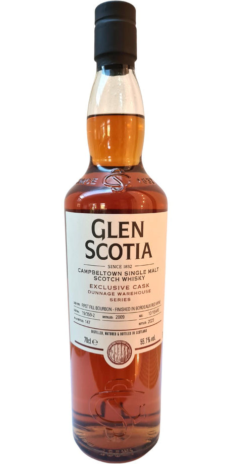 Glen Scotia 2009 Exclusive Cask Dunnage Warhouse Series Scotch Whisky  | 700ML at CaskCartel.com