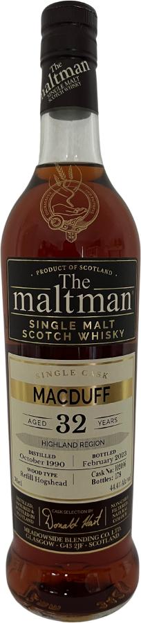 Macduff 1990 (Meadowside Blending) The Maltman 32 Year Old Scotch Whisky | 700ML at CaskCartel.com