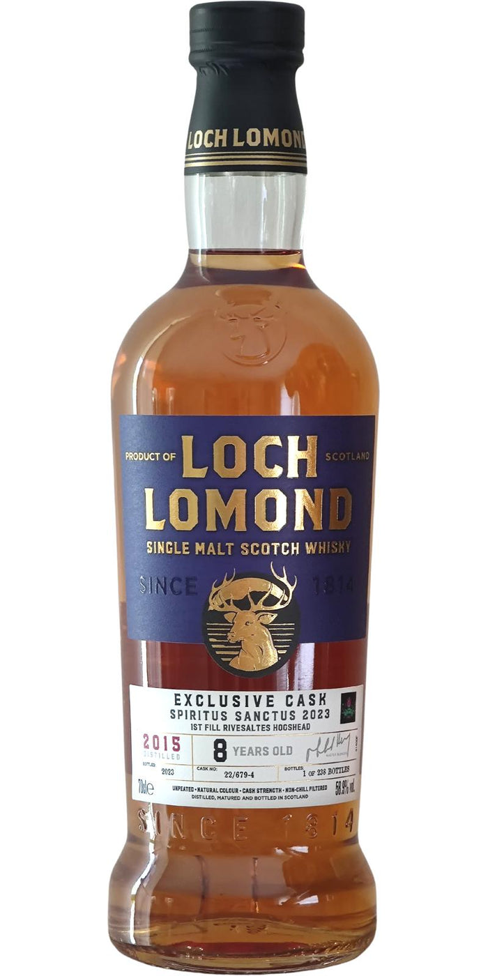 Loch Lomond 2015 Exclusive Cask 8 Year Old Spiritus Sanctus 2023 Scotch Whisky | 700ML