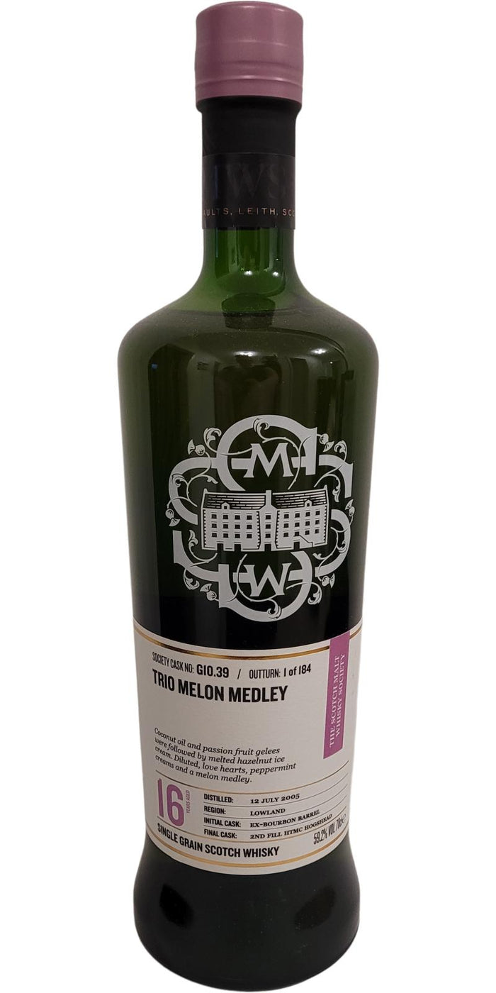 Strathclyde SMWS Society Cask No. G10.39 2005 16 Year Old Whisky | 700ML