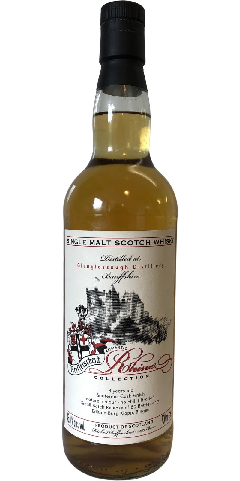 Glenglassaugh 2014 FR Romantic Rhine Collection - Edition Burg Klopp, Bingen 8 Year Old 2022 Release Single Malt Scotch Whisky | 700ML at CaskCartel.com