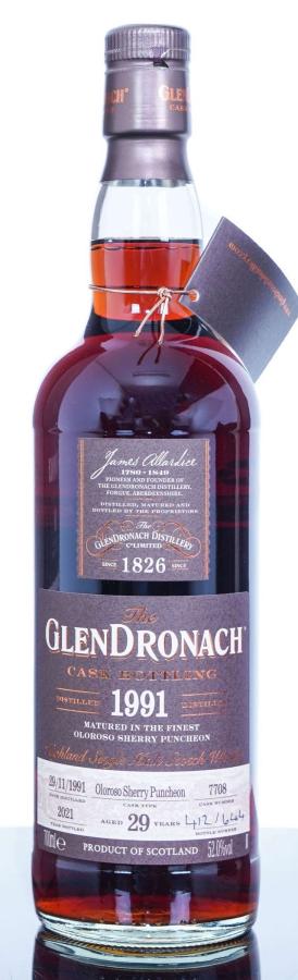 Glendronach 1991 Cask Bottling - Batch 19 29 Year Old (2021) Release (Cask #7708) Scotch Whisky | 700ML at CaskCartel.com