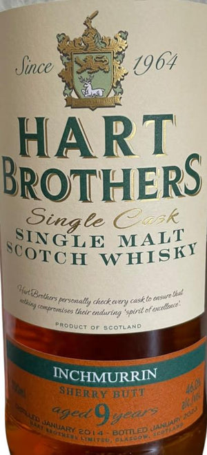 Inchmurrin 2014 (Hart Brothers) 9 Year Old Single Cask Scotch Whisky | 700ML at CaskCartel.com