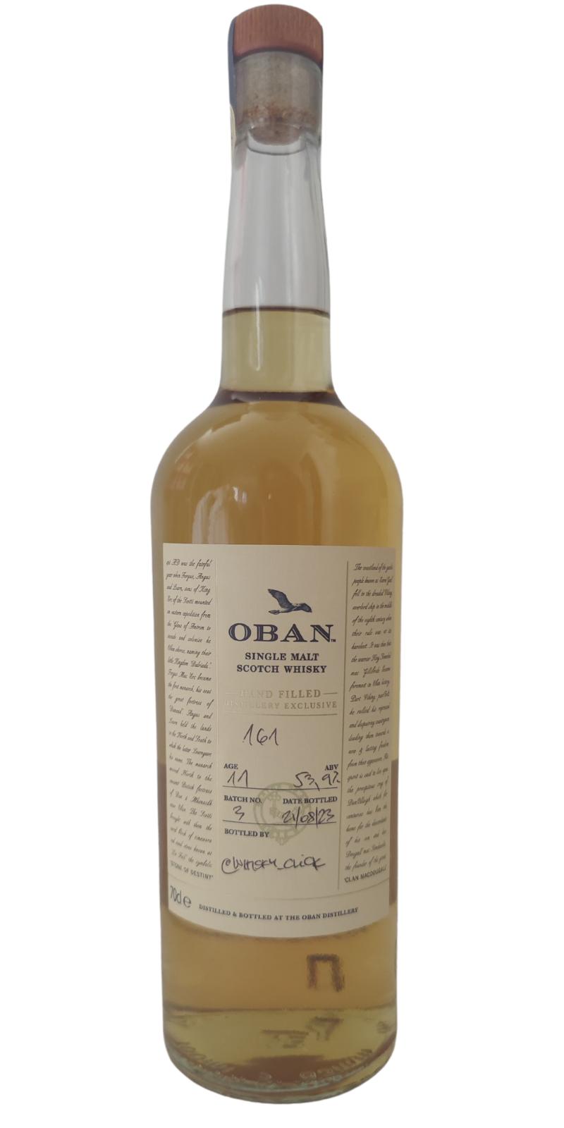 Oban Distillery Exclusive Batch No. 3 (11 Year Old) Single Malt Scotch Whisky | 700ML at CaskCartel.com