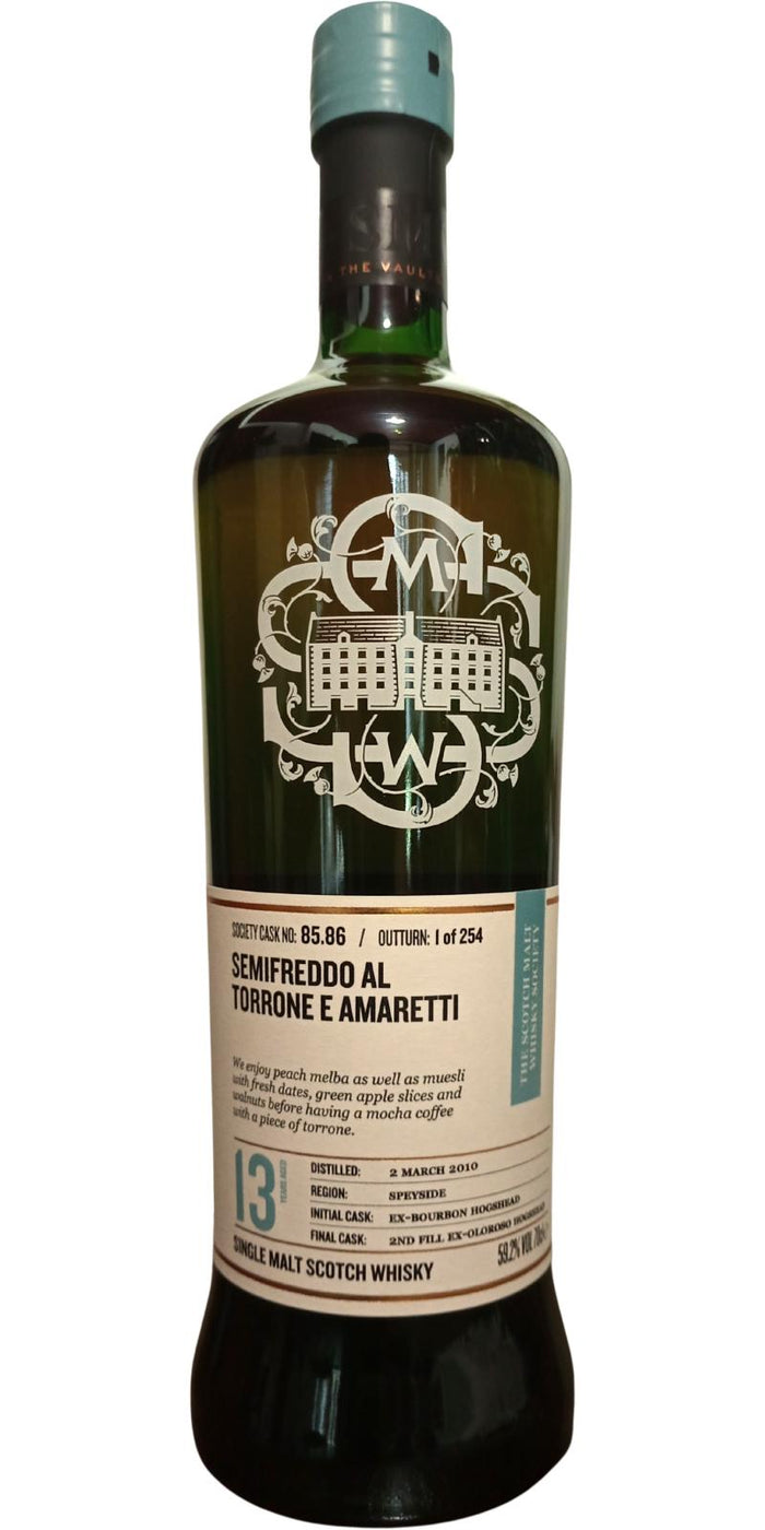 Glen Elgin 2010 SMWS 85.86 Semifreddo Al Torrone E Amaretti Scotch Whisky | 700ML