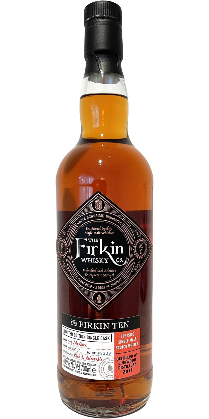 Linkwood 2011 The Firkin Ten Limited Edition Single Cask Scotch Whisky | 700ML