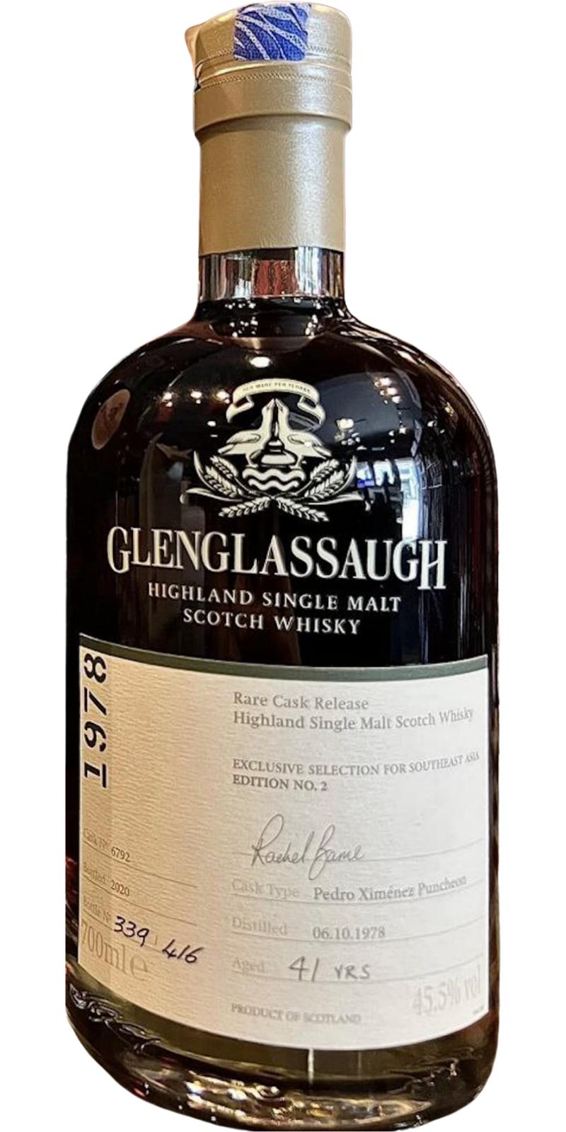 Glenglassaugh 1978 Rare Cask Release - SEA Edition 2 41 Year Old 2020 Release (Cask #6792) Single Malt Scotch Whisky | 700ML at CaskCartel.com