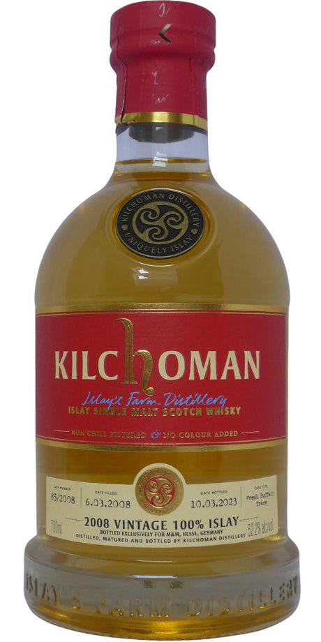 Kilchoman 2008 Vintage 100% Islay 15 Year Old Private Cask Scotch Whisky | 700ML at CaskCartel.com