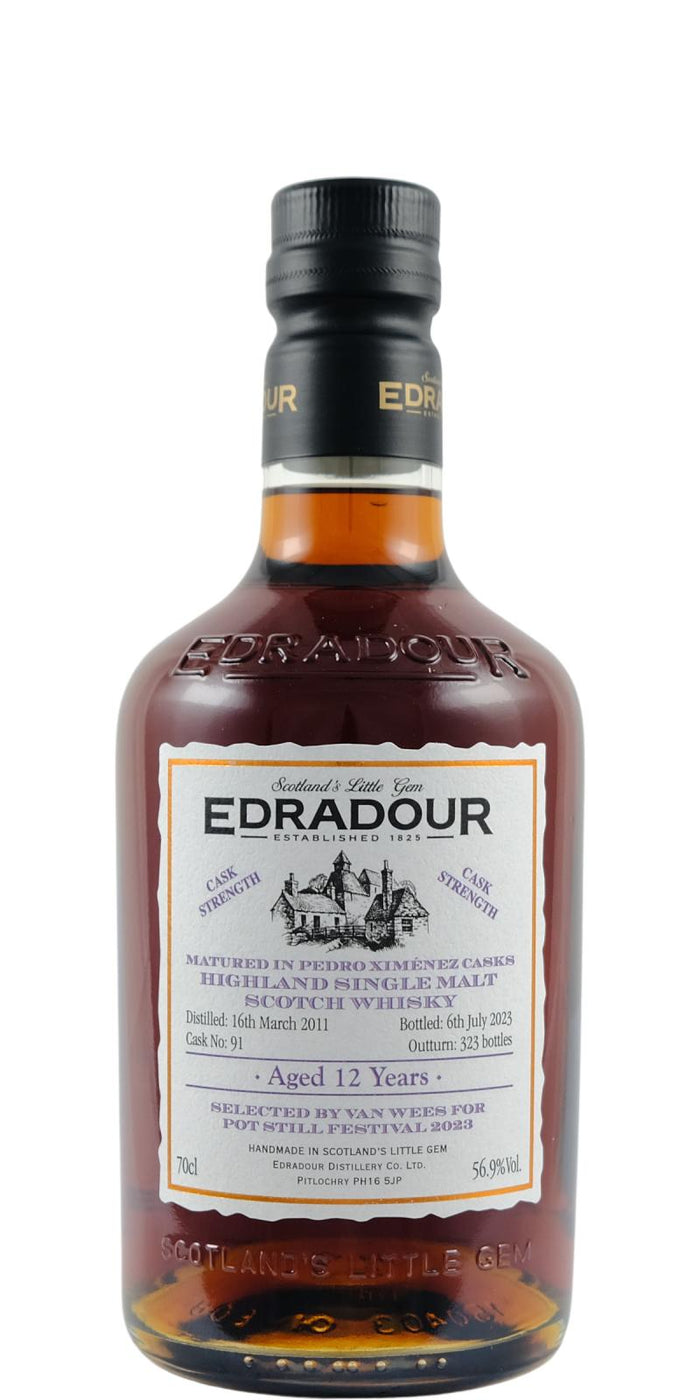 Edradour 12 Year Old (D.2011, B.2023) Pedro Ximenez Casks Scotch Whisky | 700ML