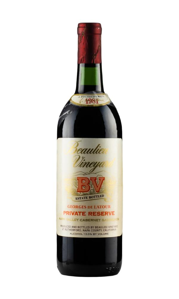 1981 | Beaulieu Vineyard | Georges de Latour Private Reserve Cabernet Sauvignon at CaskCartel.com