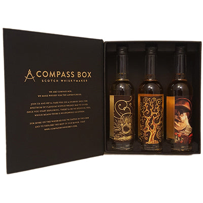 Compass Box Whisky Collection Tasting Gift Set (3) 50ml Drams