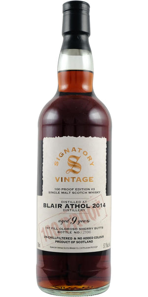 Blair Athol Signatory Vintage 100 Proof Edition 2014 9 Year Old Whisky | 700ML at CaskCartel.com
