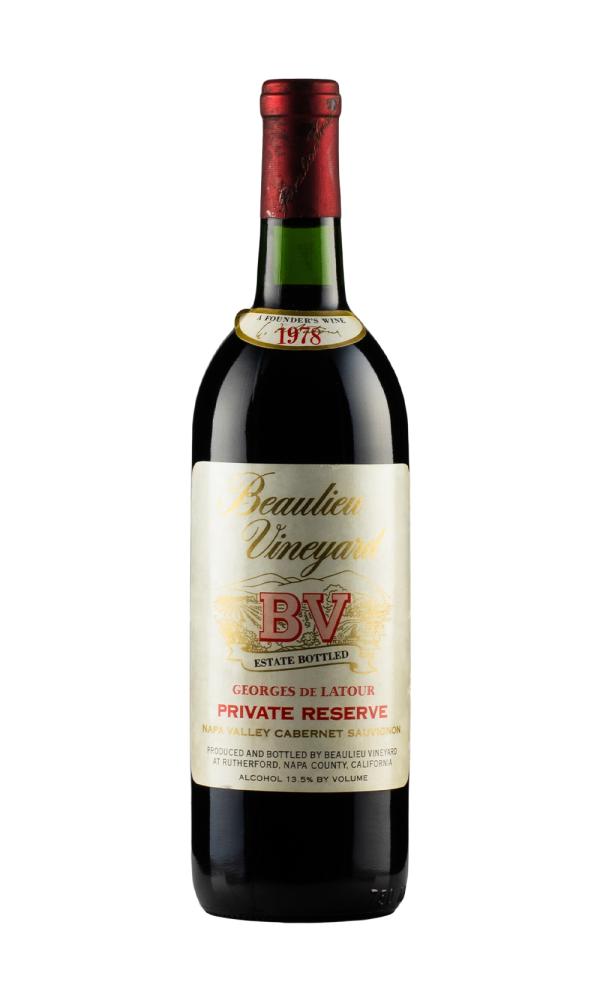 1978 | Beaulieu Vineyard | Georges de Latour Private Reserve Cabernet Sauvignon at CaskCartel.com