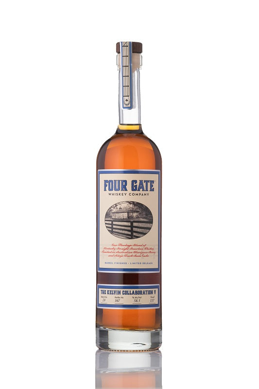 Four Gate Company Kelvin Collaboration V Sherry & Rum FInished Bourbon Batch # 28 Whiskey