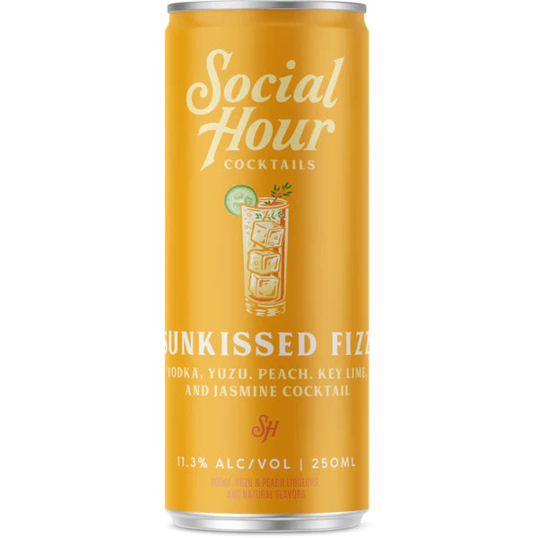 Social Hour Sunkissed Fizz | 4X250ML at CaskCartel.com